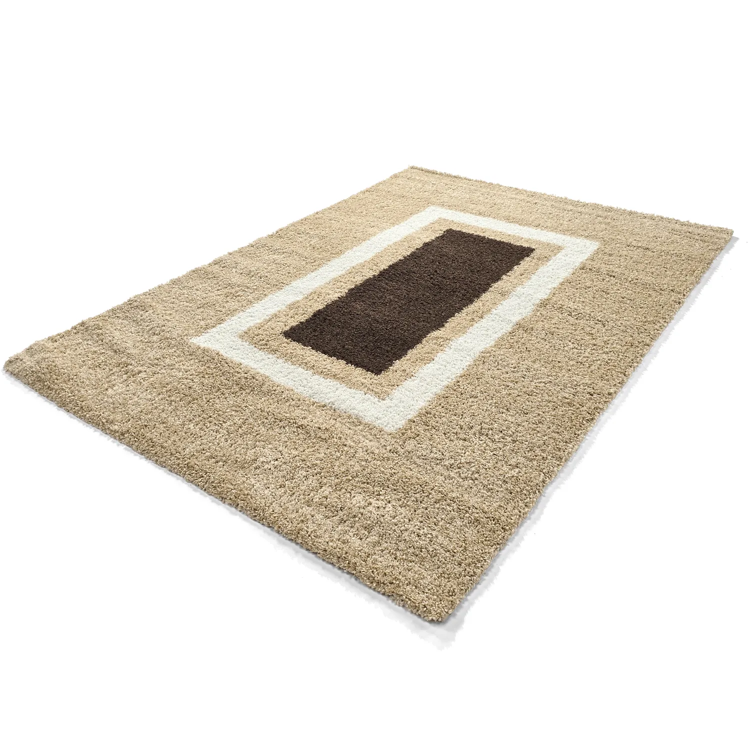 Ryatæpper - Alsace (beige/hvid/brun)