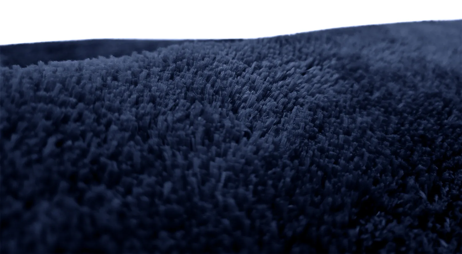 Runde tæpper - Aranga Super Soft Fur (mørkeblå)