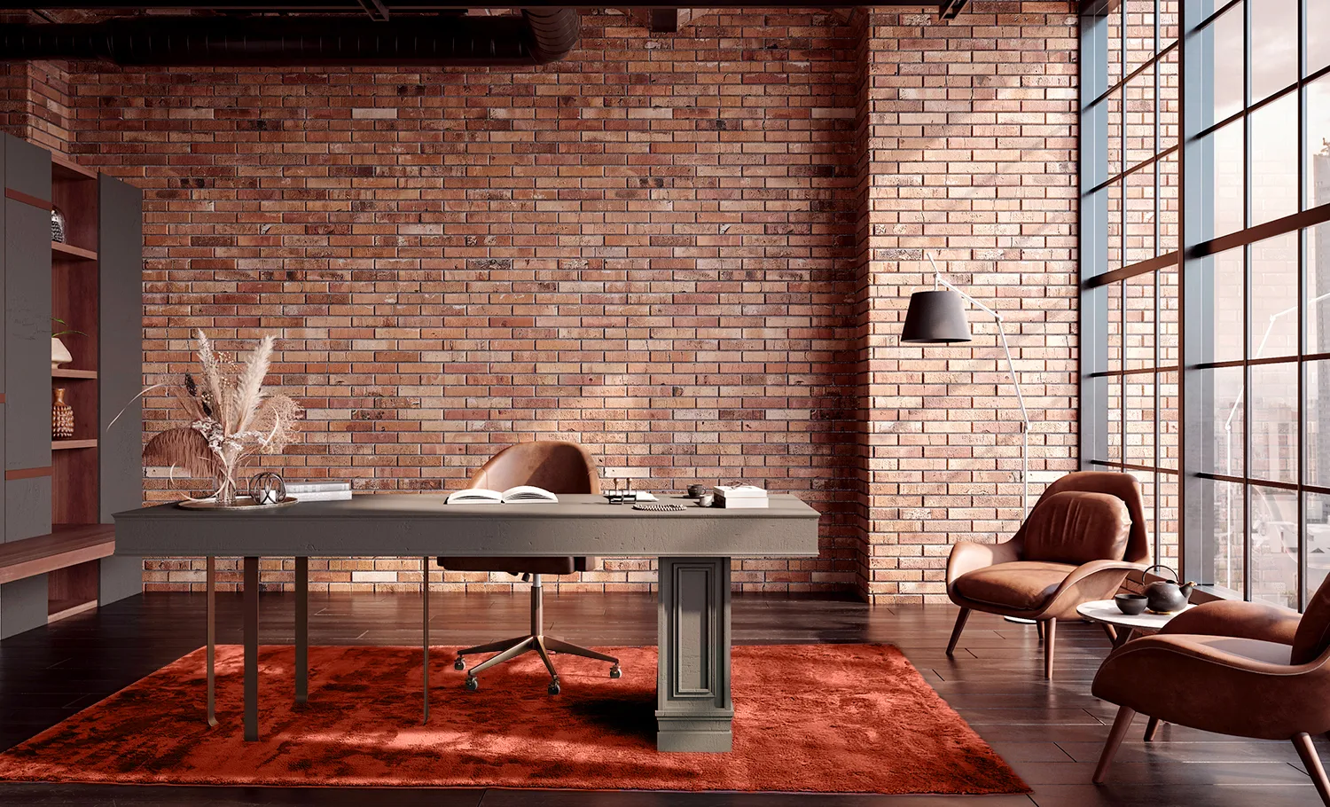 Ryatæpper - Aranga Super Soft Fur (rød)