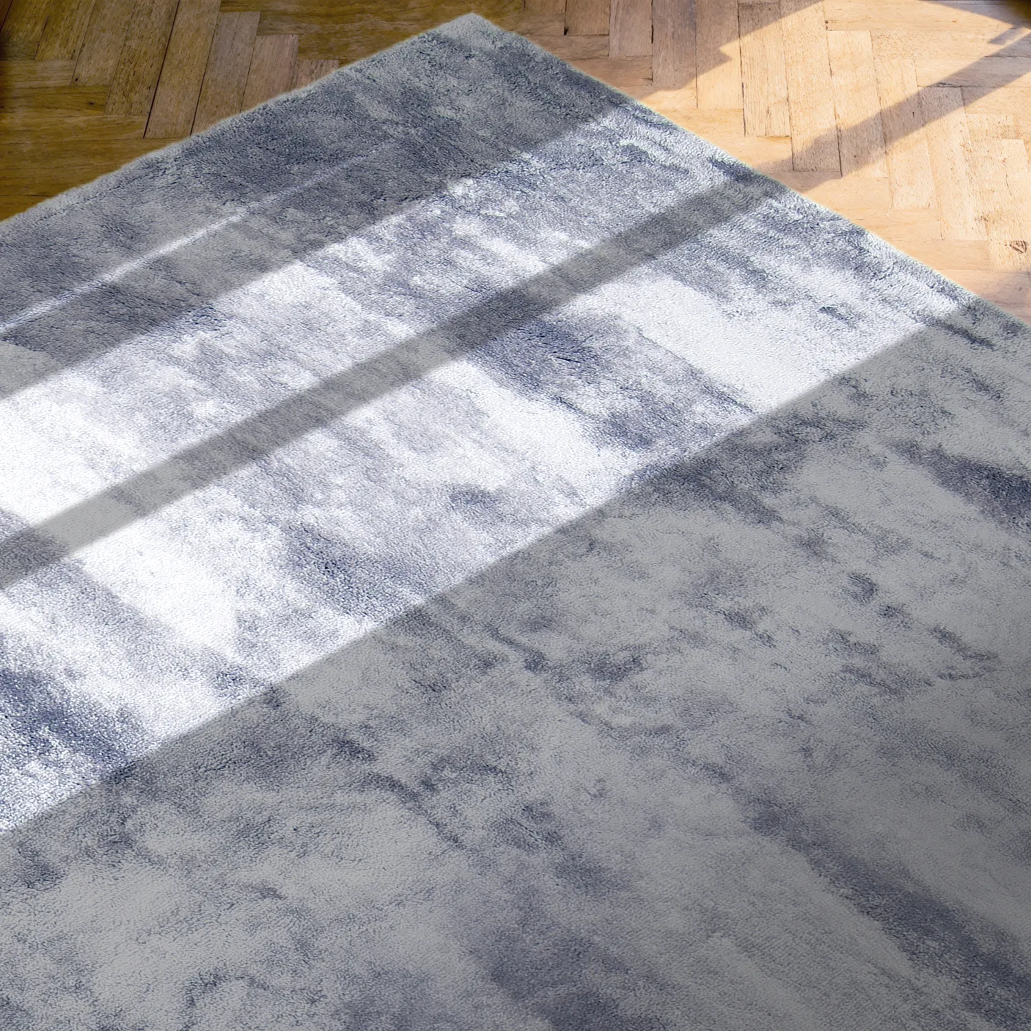 Ryatæpper - Aranga Super Soft Fur (stålblå)