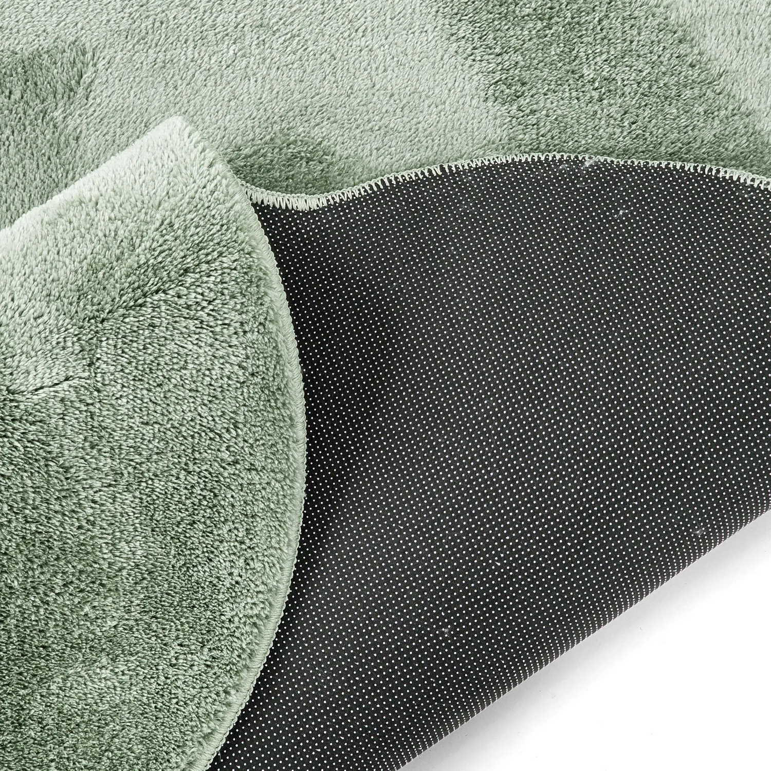 Bølget ryatæppe - Aranga Super Soft Fur (grøn)