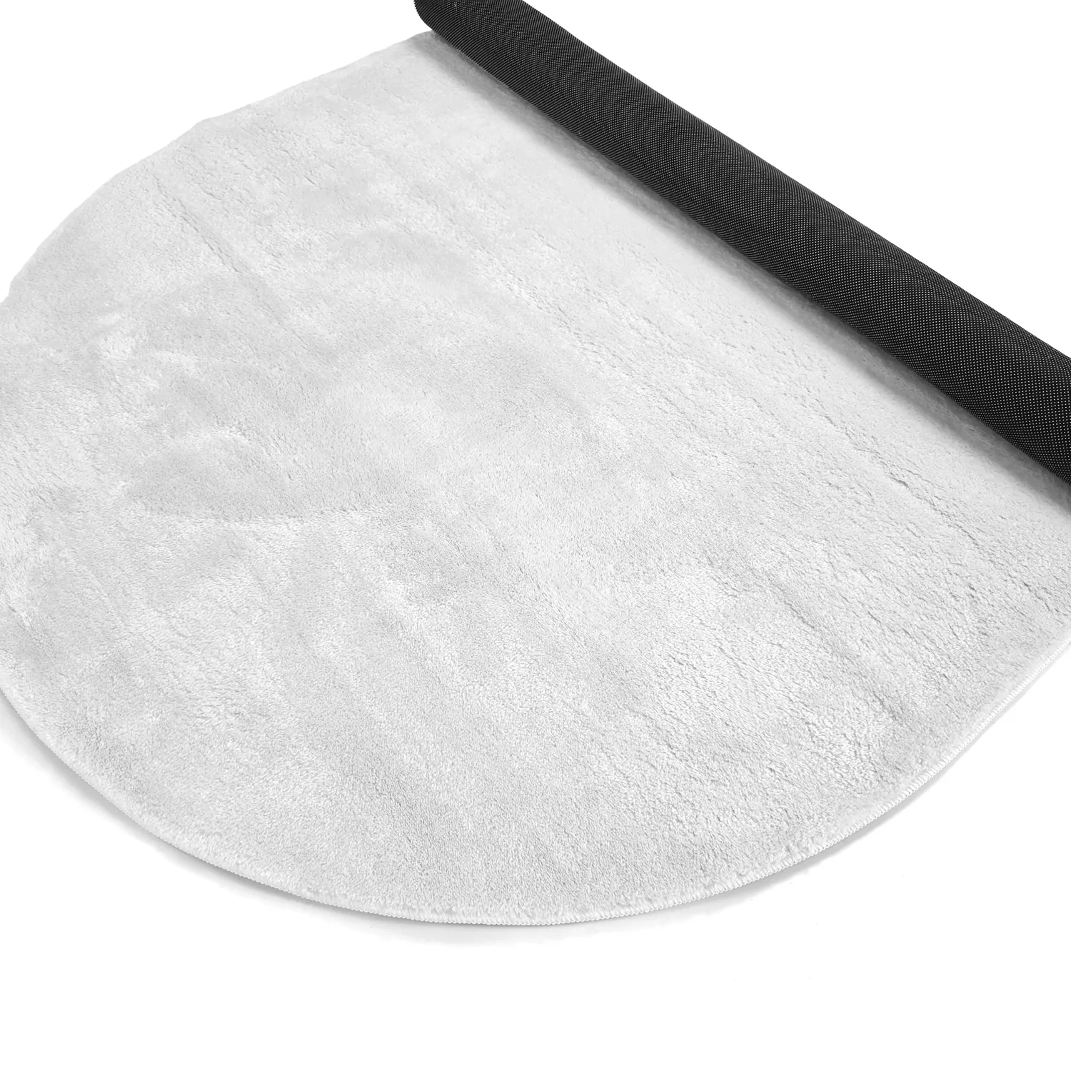 Ovalt ryatæppe - Aranga Super Soft Fur (hvid)