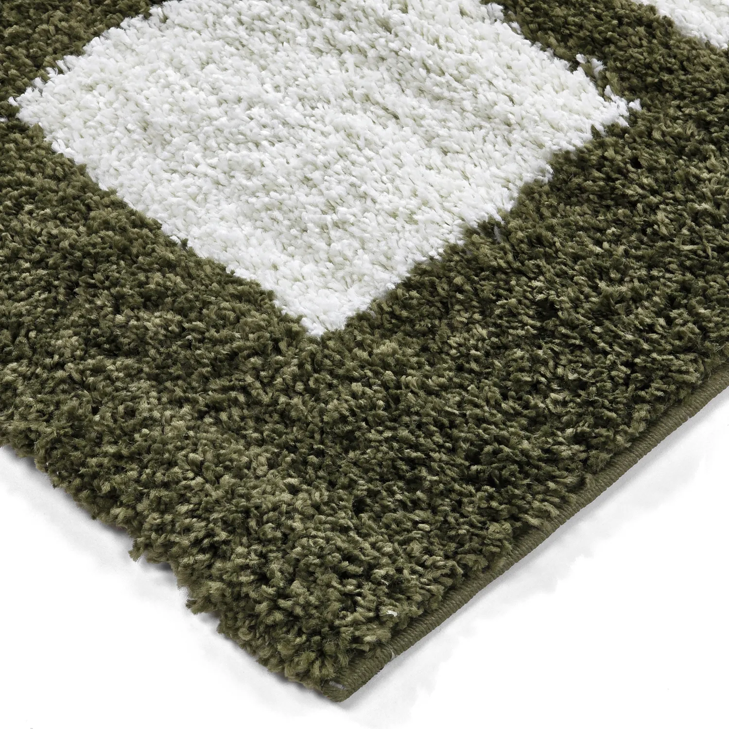 Ryatæpper - Asilah (grøn/hvid)