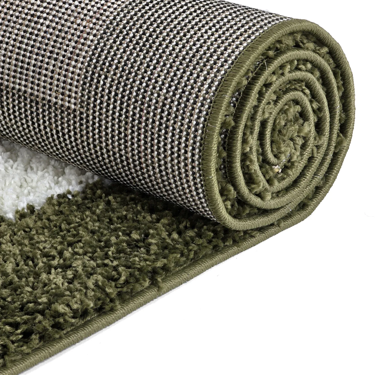 Ryatæpper - Asilah (grøn/hvid)