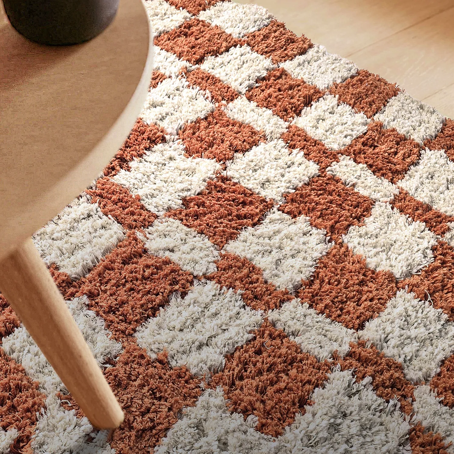 Ryatæpper - Atrani Natural Cotton Shaggy (orange)