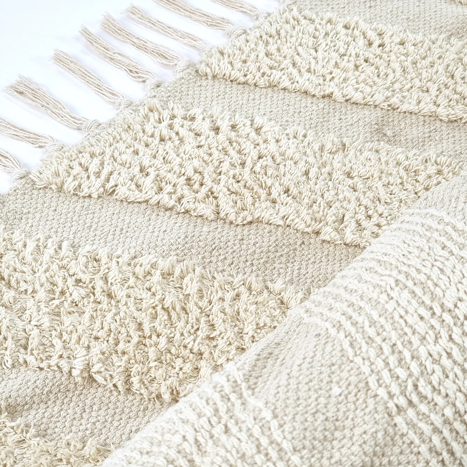 Ryatæpper - Callista Natural Cotton Shaggy (beige)