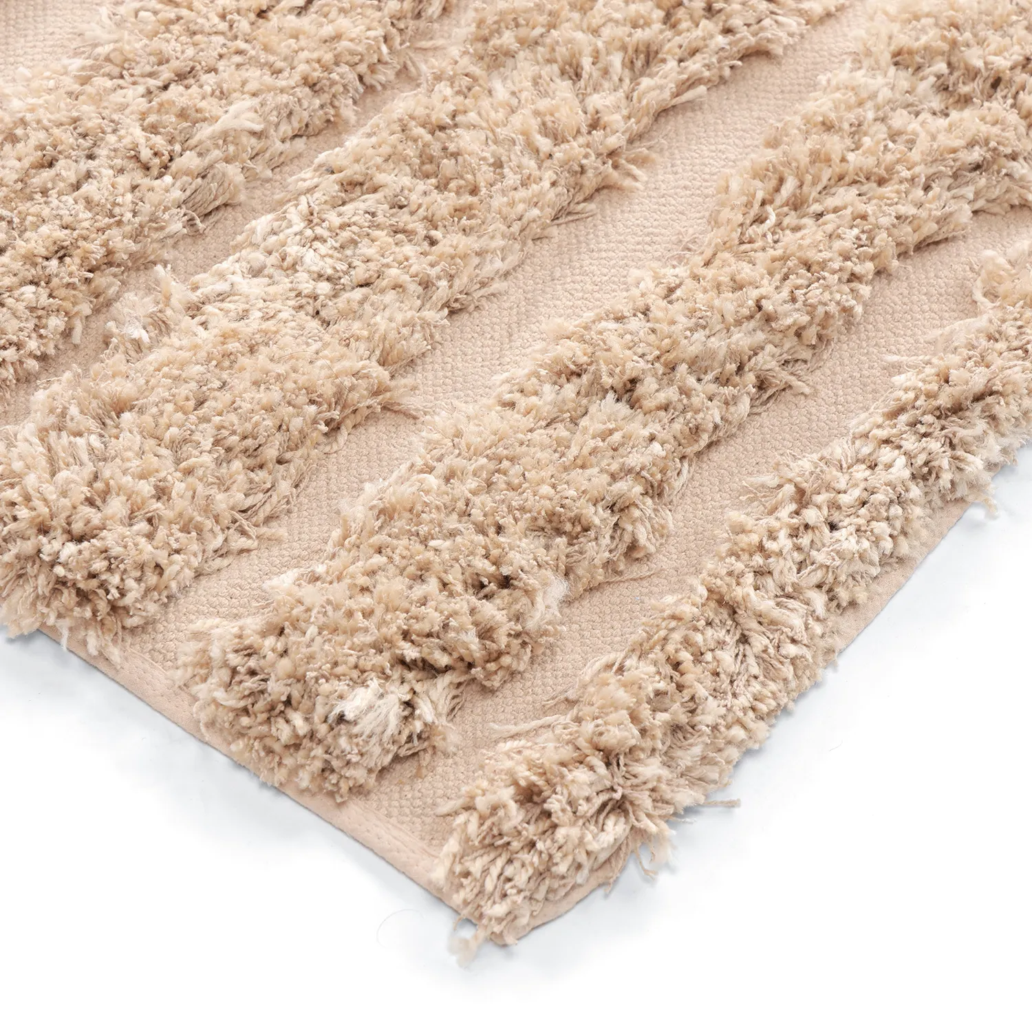 Ryatæpper - Cazorla Natural Cotton Shaggy (beige)