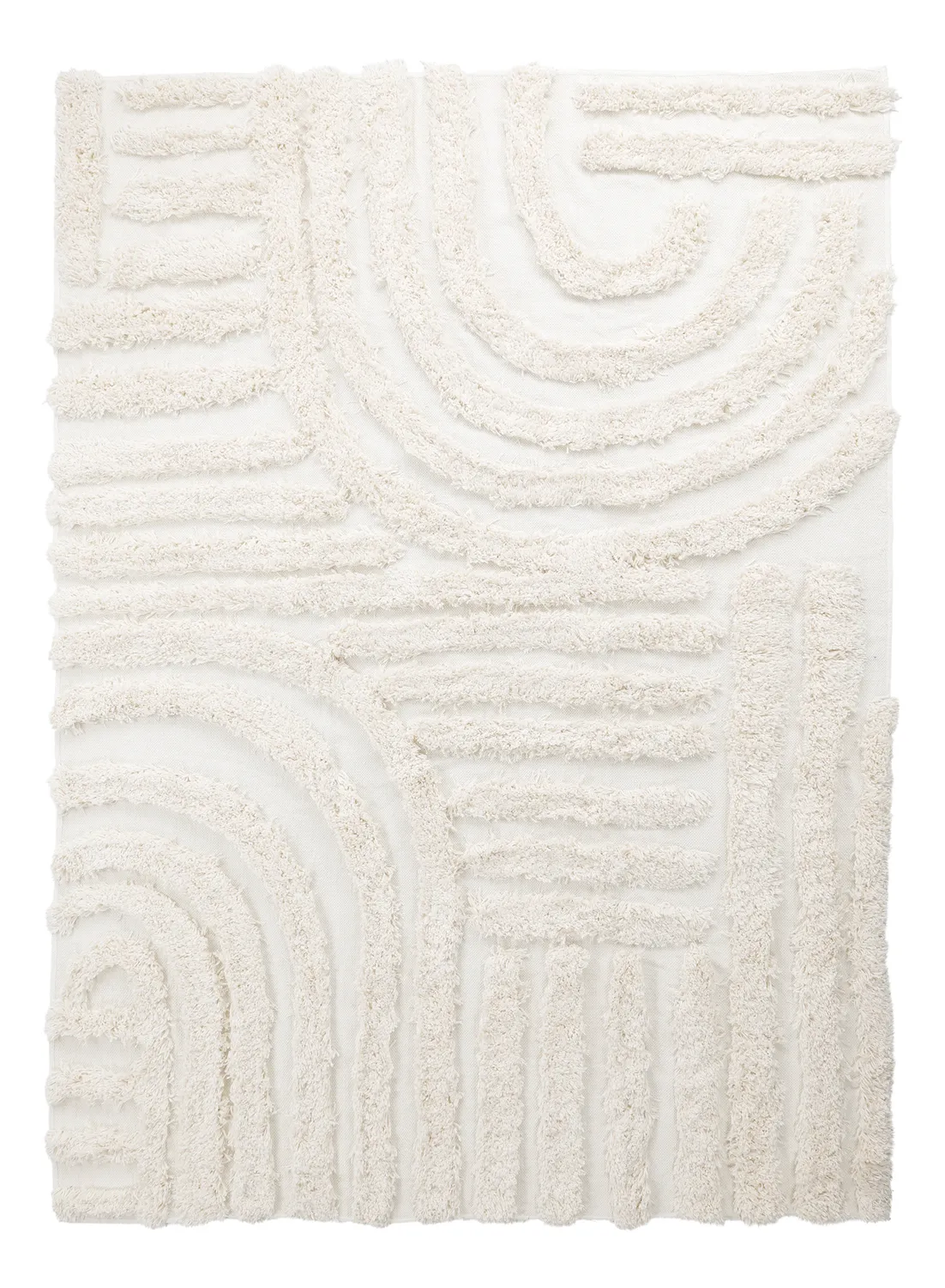 Ryatæpper - Cazorla Natural Cotton Shaggy (off-white)