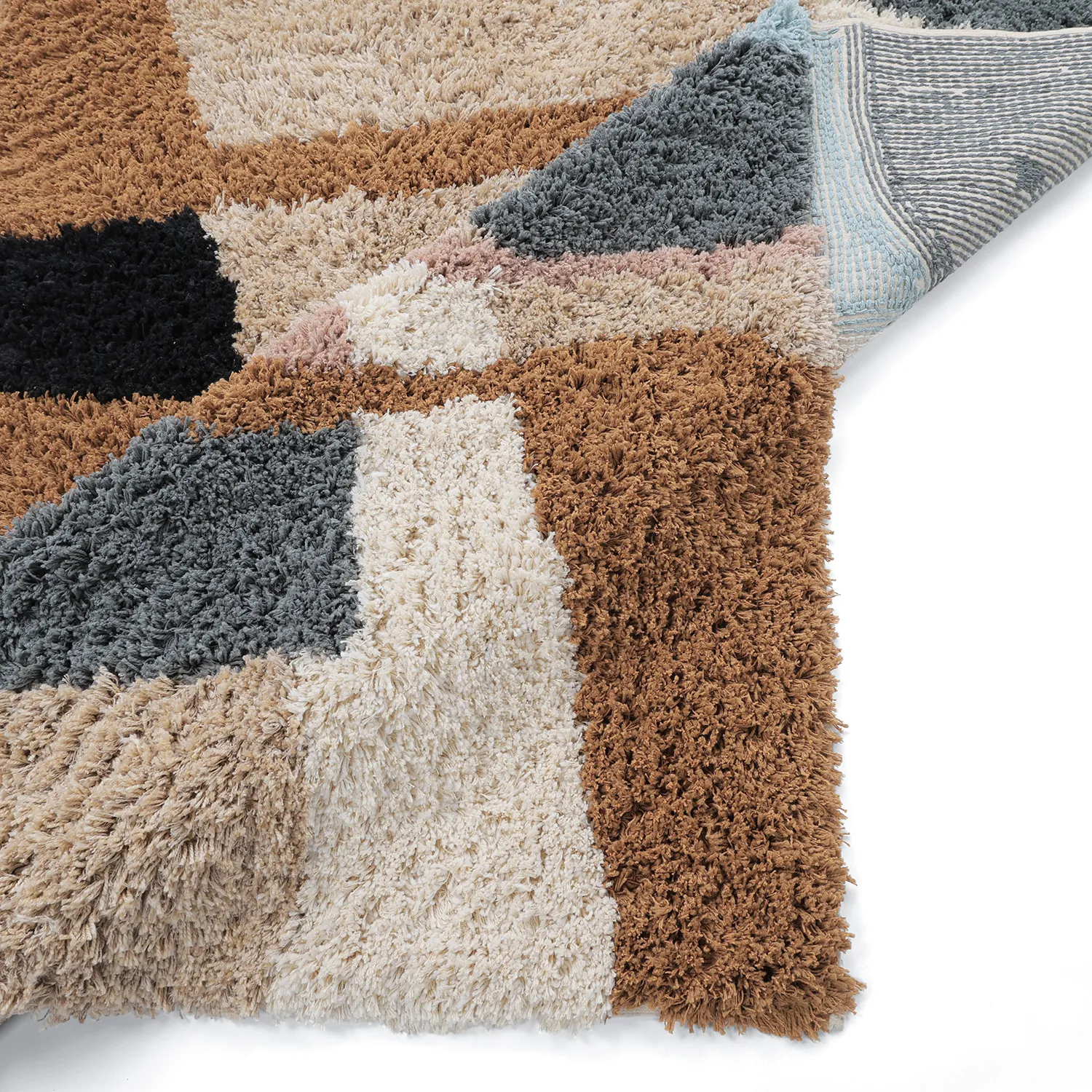 Ryatæpper - Cefalu Natural Cotton Shaggy (multi)