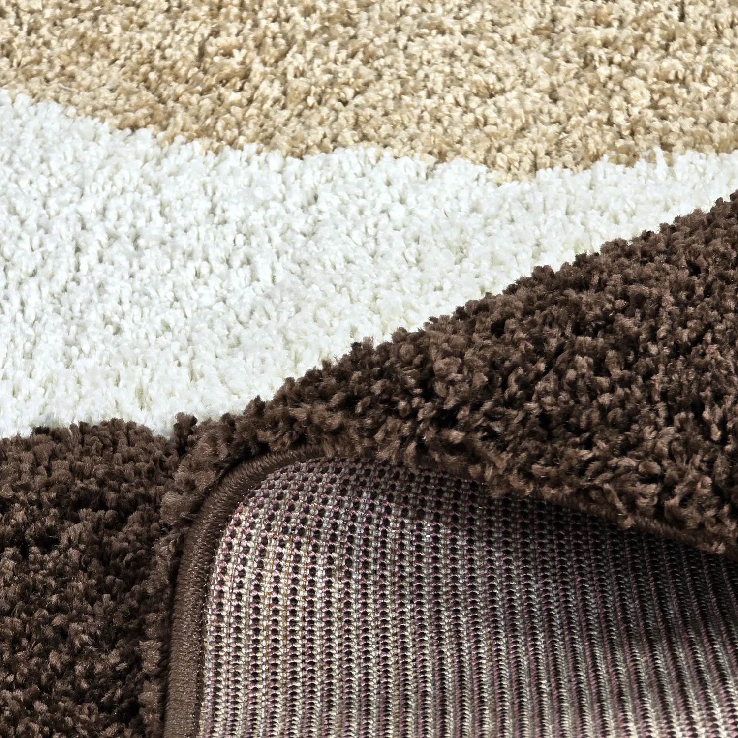 Ryatæpper - Chiniot (brun/beige/hvid)