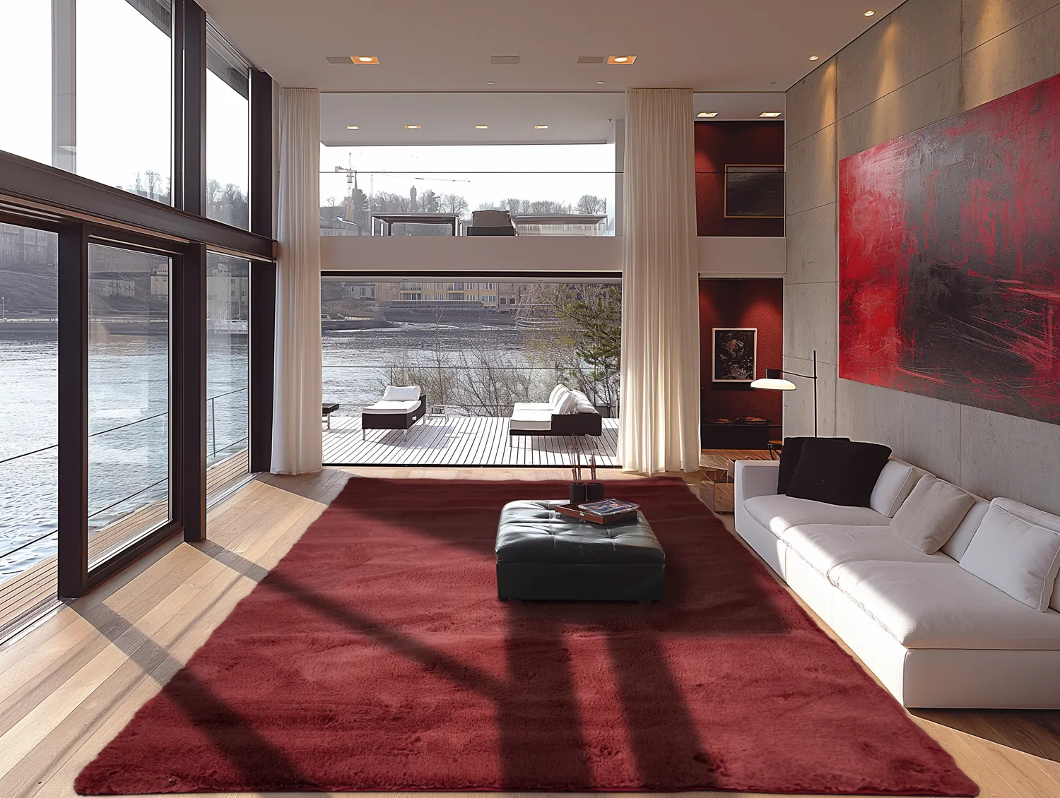 Ryatæpper - Cloud Super Soft (rød)