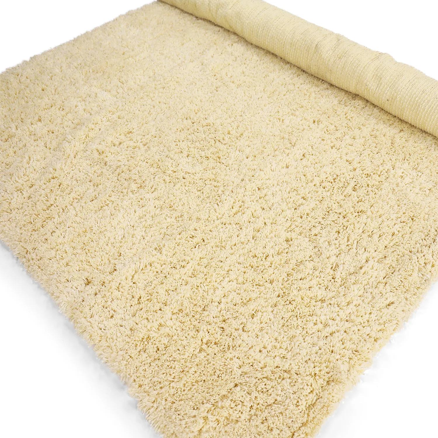 Ryatæpper - Combarro Solid Cotton Shaggy (lysegul)