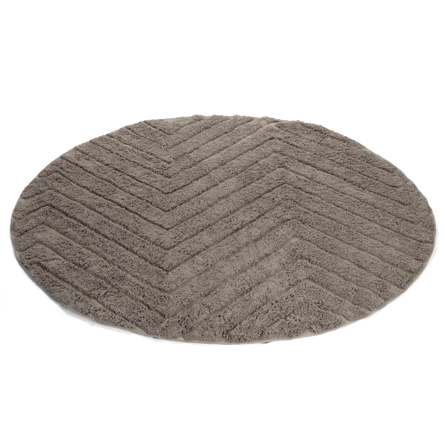 Runde tæpper - Conara Natural Cotton Shaggy (taupe)