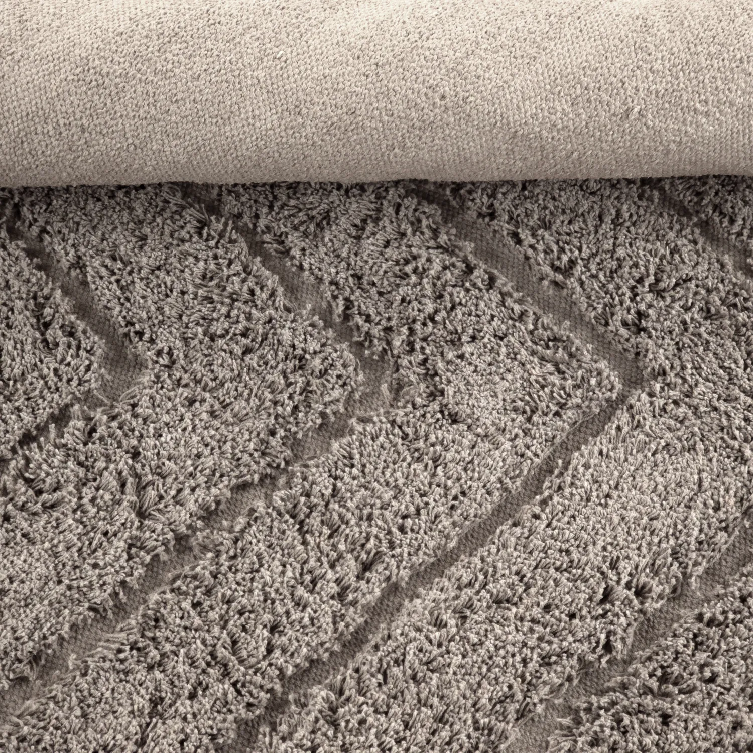 Runde tæpper - Conara Natural Cotton Shaggy (taupe)