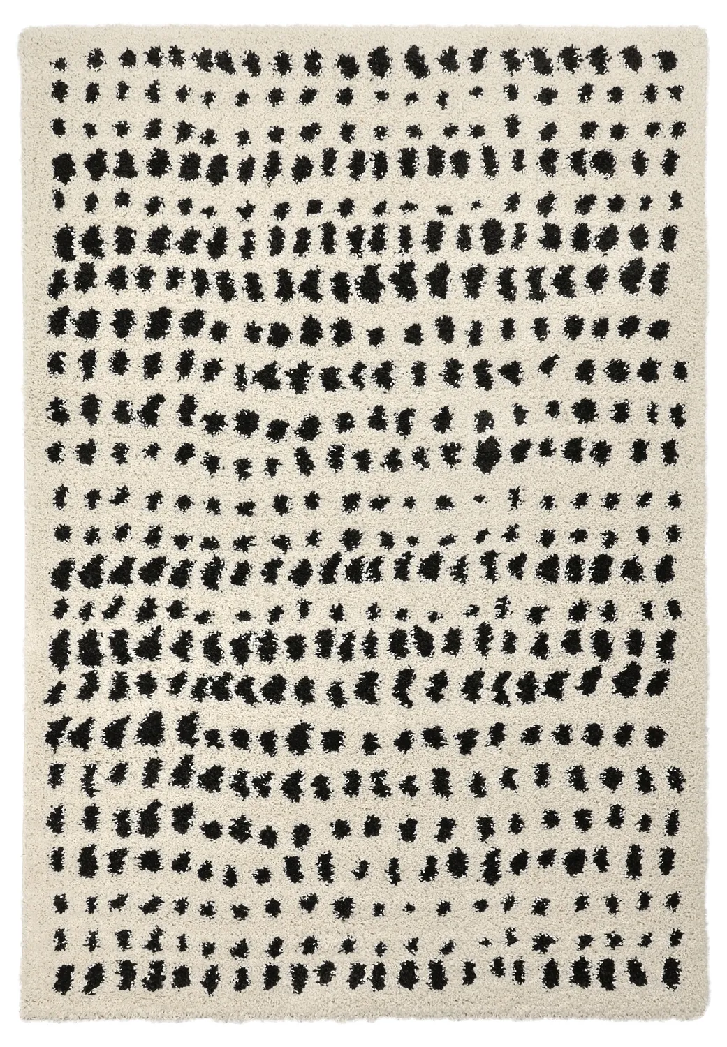 Ryatæpper - Dotty (sort/hvid)