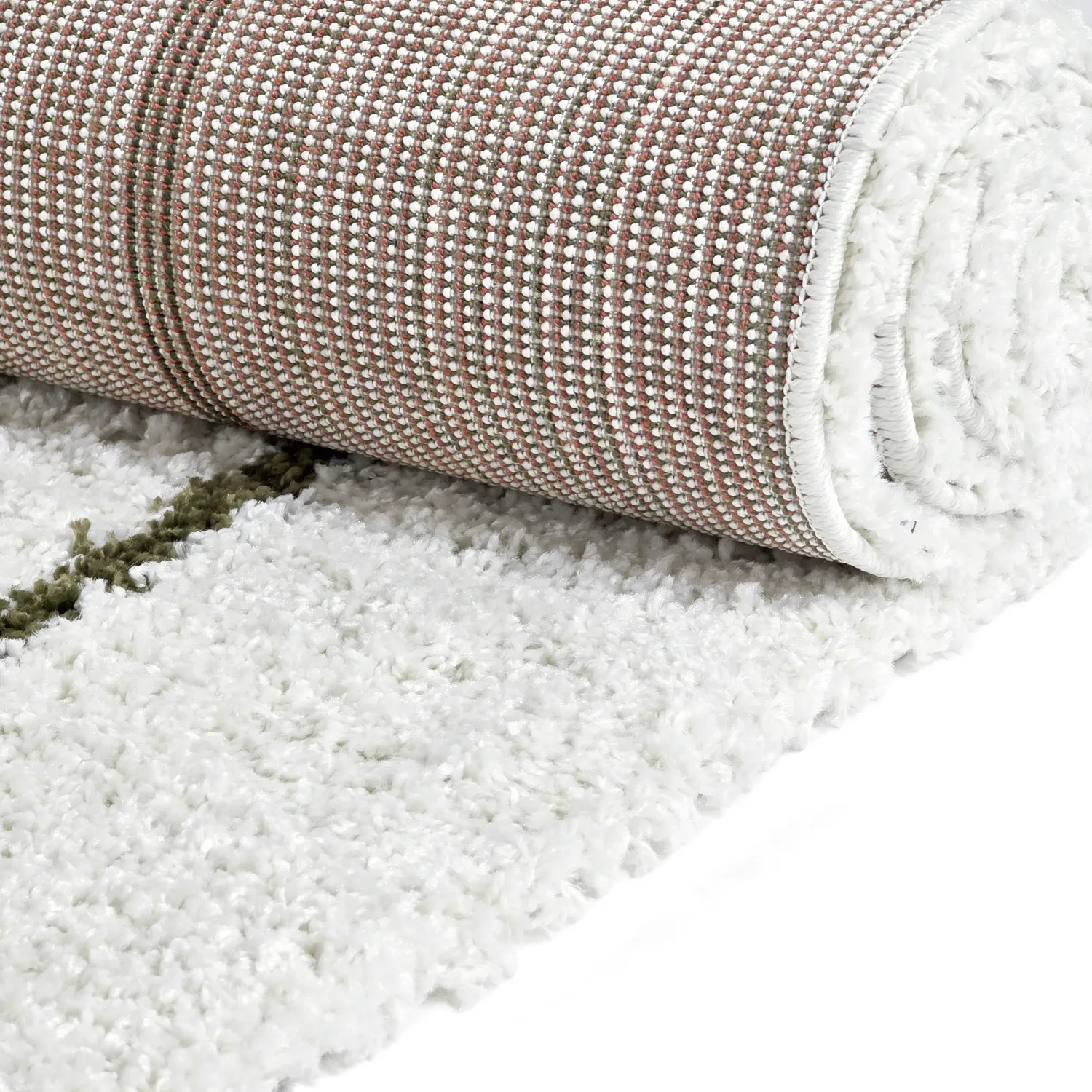 Ryatæpper - Eze (hvid/grøn)