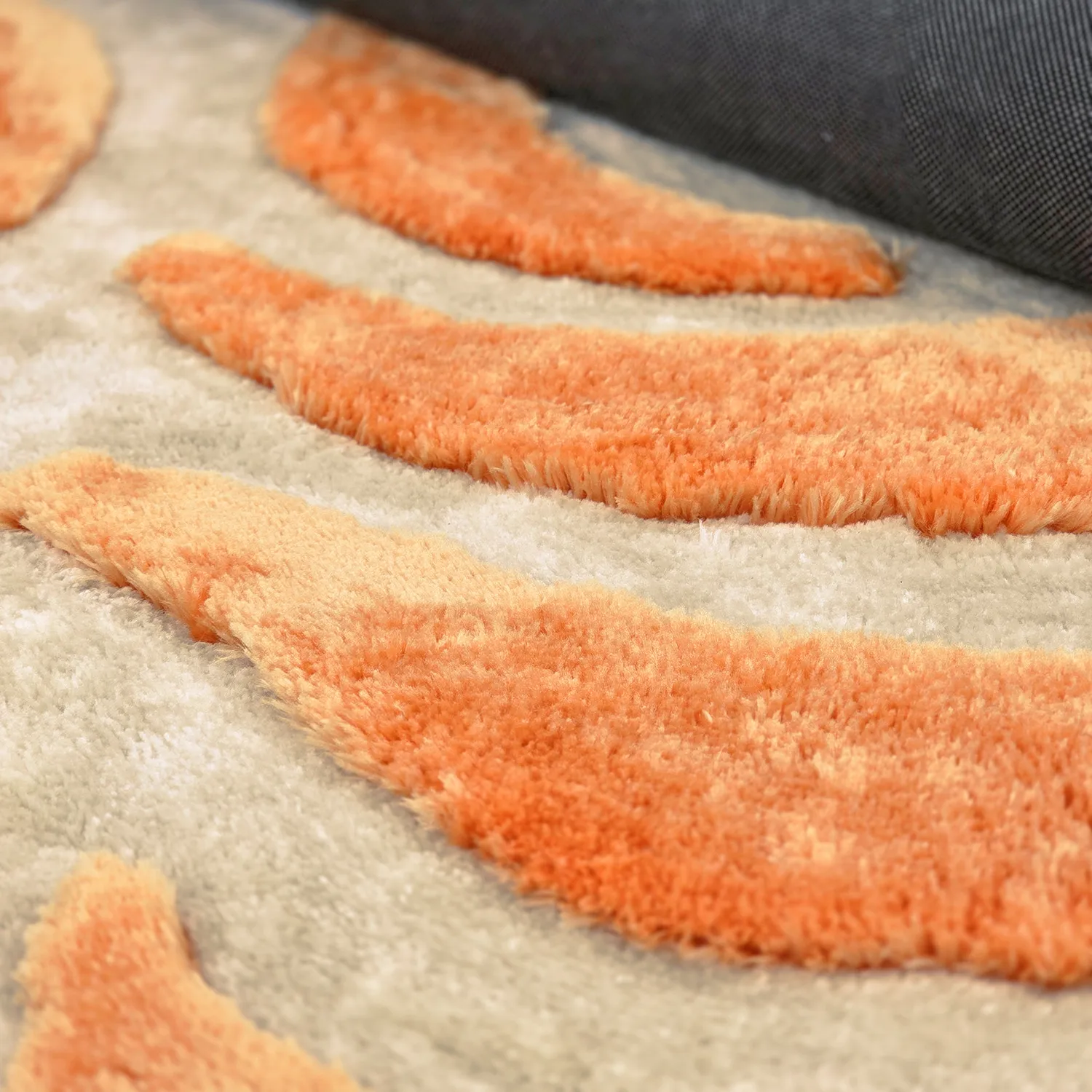 Ryatæpper - Fergana (creme/orange)