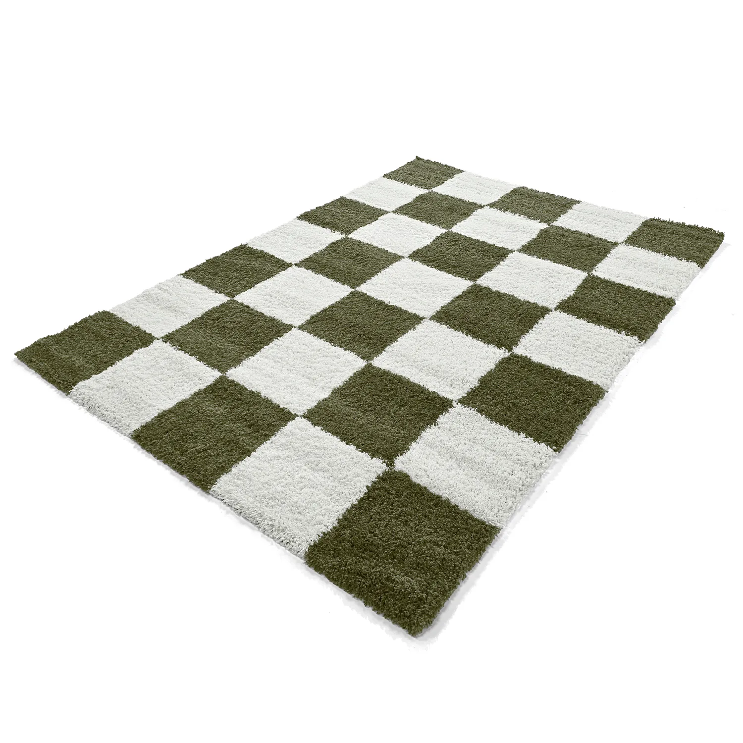 Ryatæpper - Gordes (grøn/hvid)