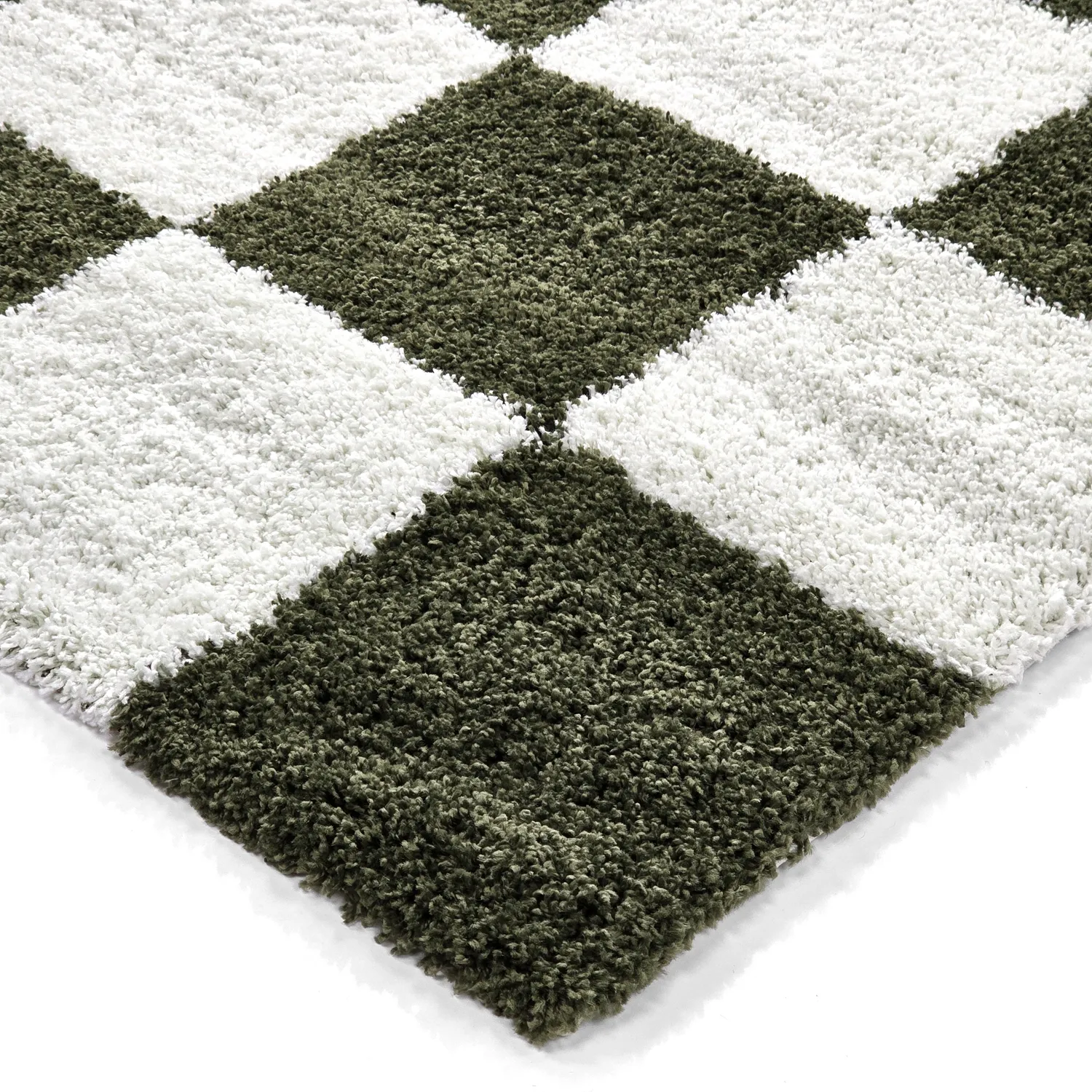 Ryatæpper - Gordes (grøn/hvid)