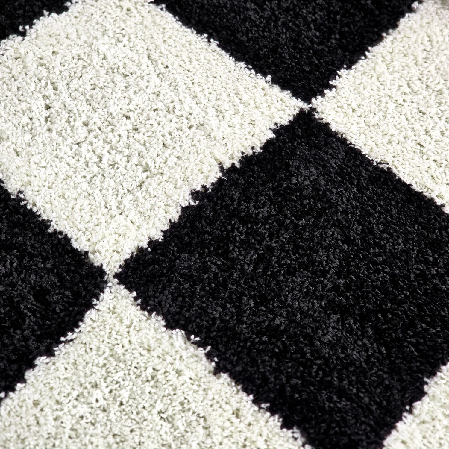 Ryatæpper - Gordes (sort/hvid)