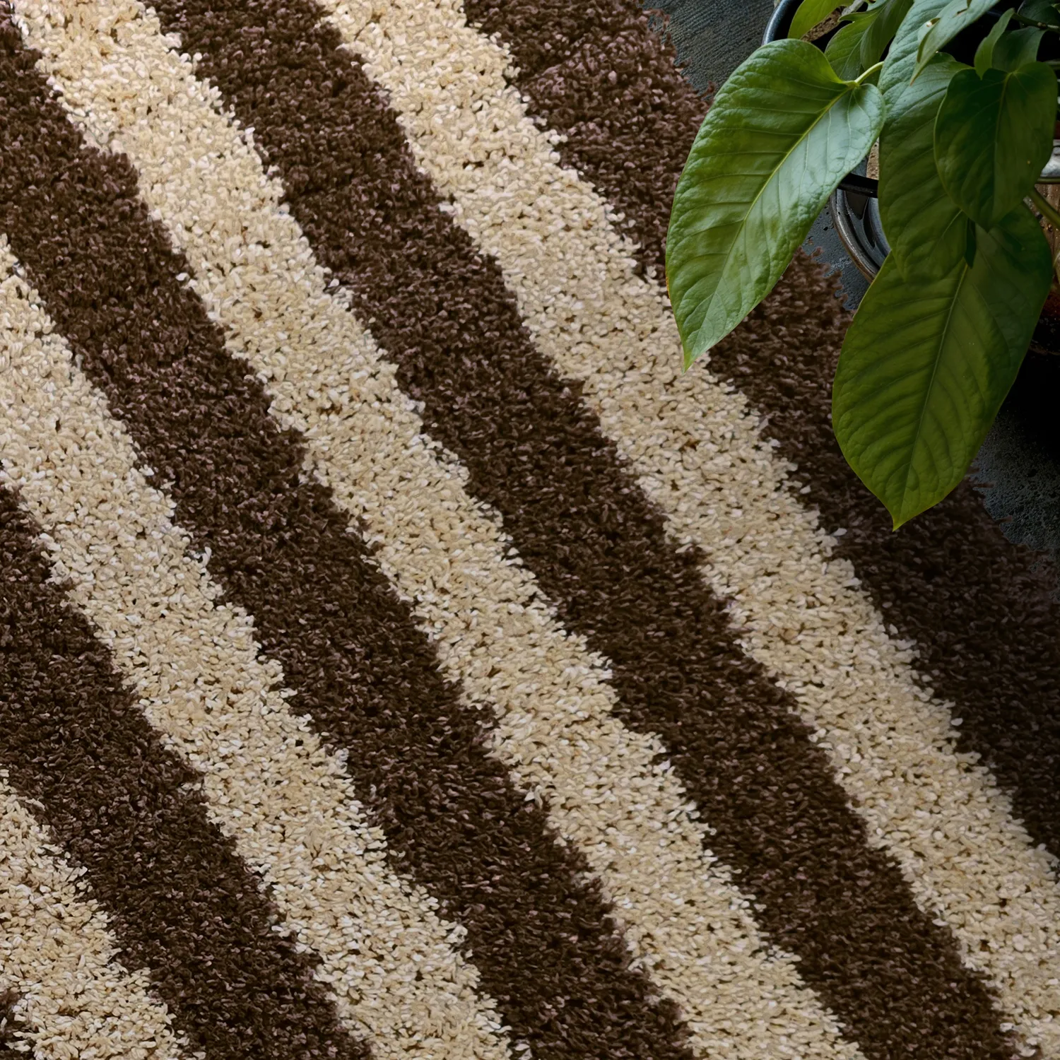 Ryatæpper - Imilchil (beige/brun)