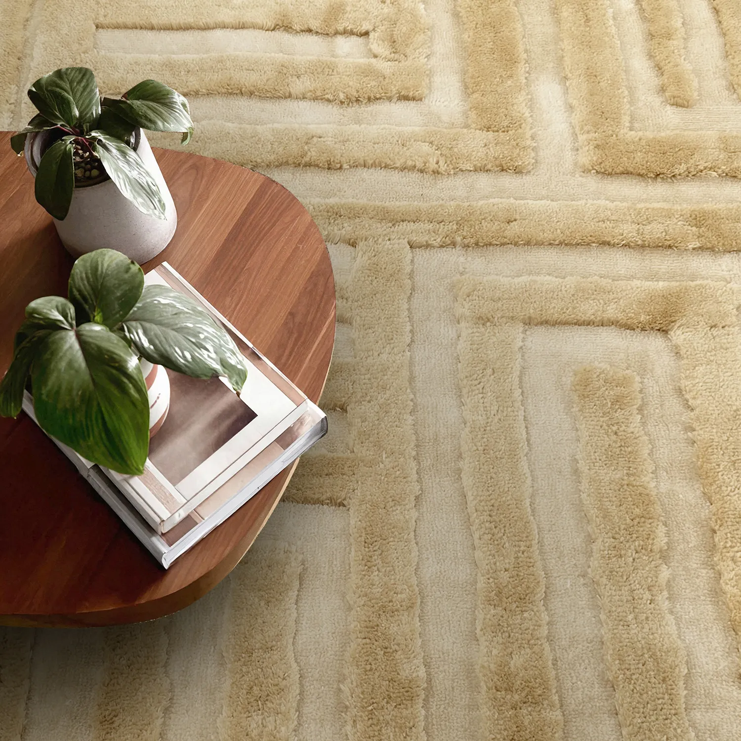 Ryatæpper - Karbala (creme/beige)