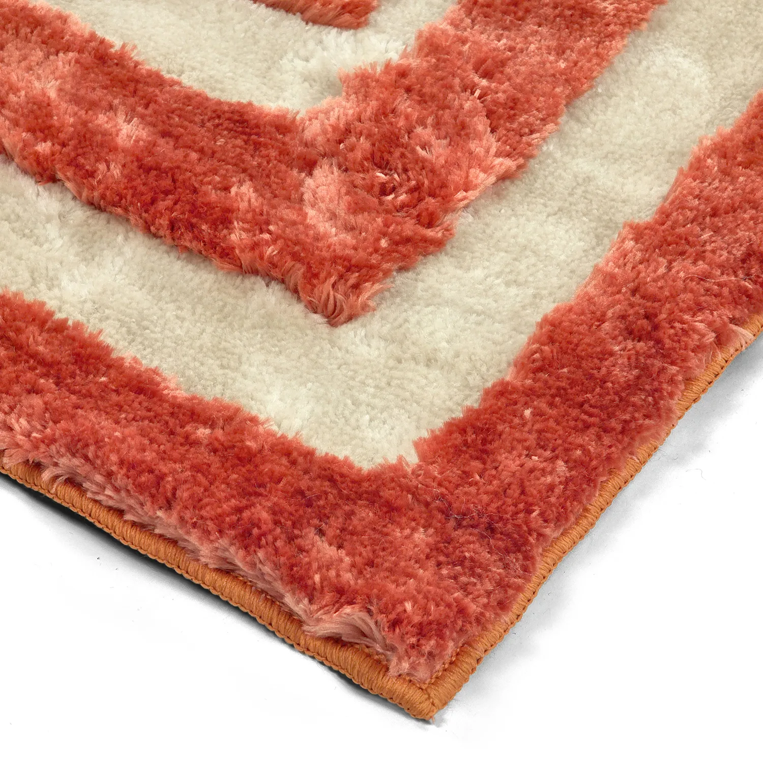 Ryatæpper - Karbala (creme/rød)