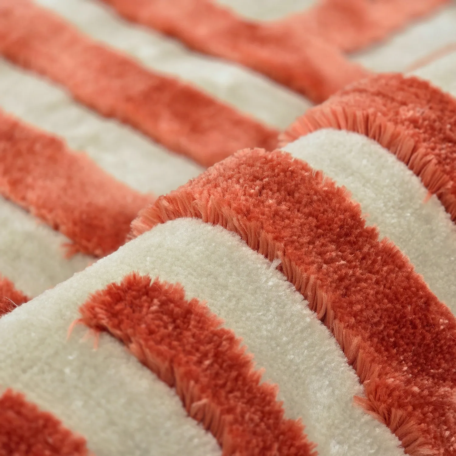 Ryatæpper - Karbala (creme/rød)