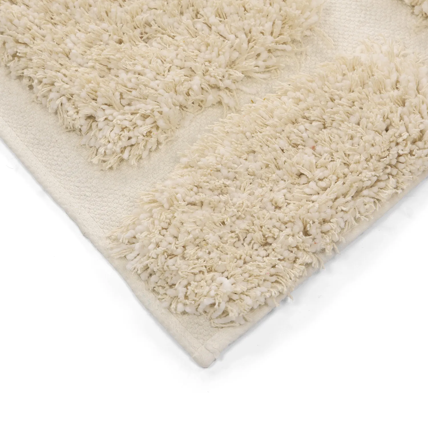 Ryatæpper - Otranto Natural Cotton Shaggy (off-white)