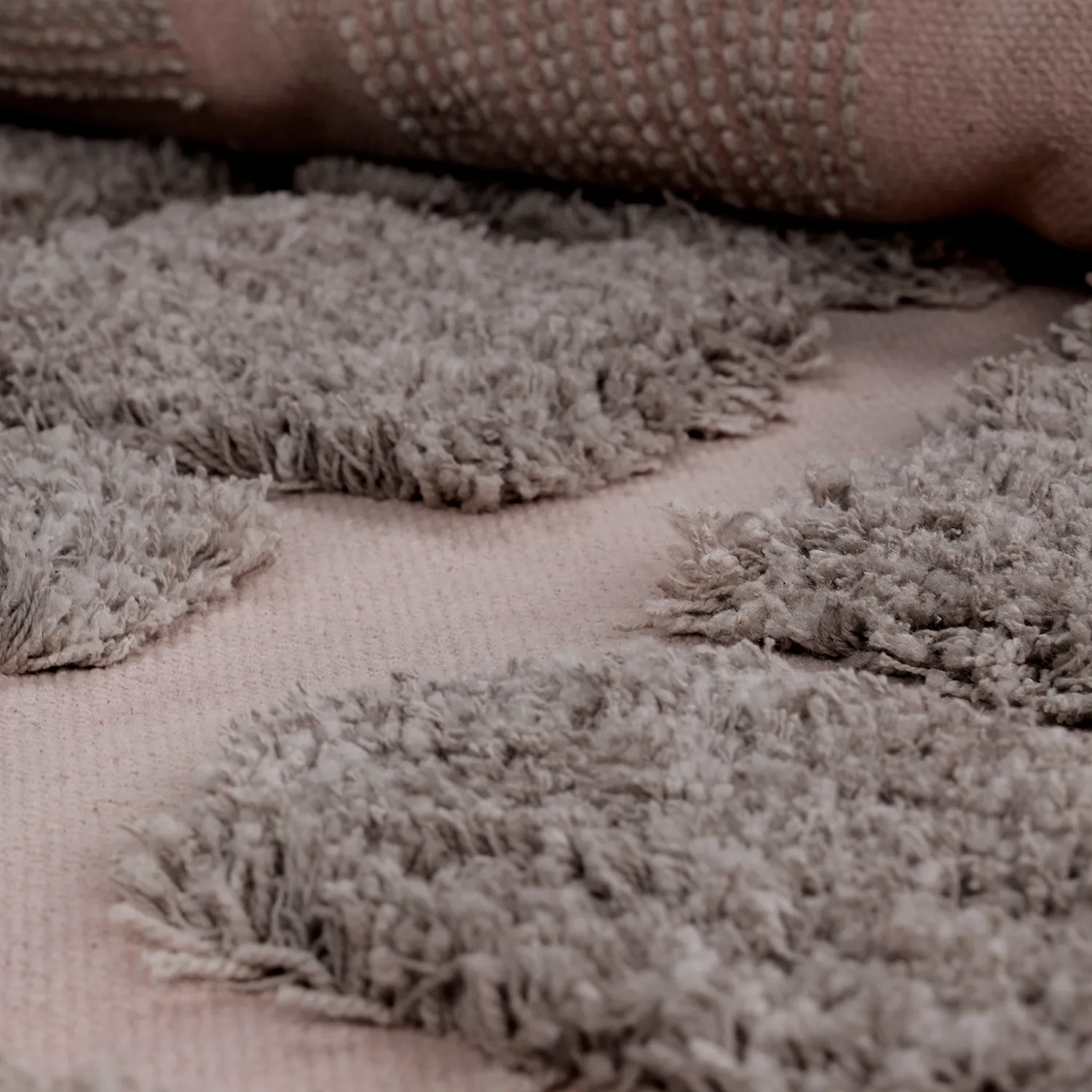 Ryatæpper - Otranto Natural Cotton Shaggy (taupe)