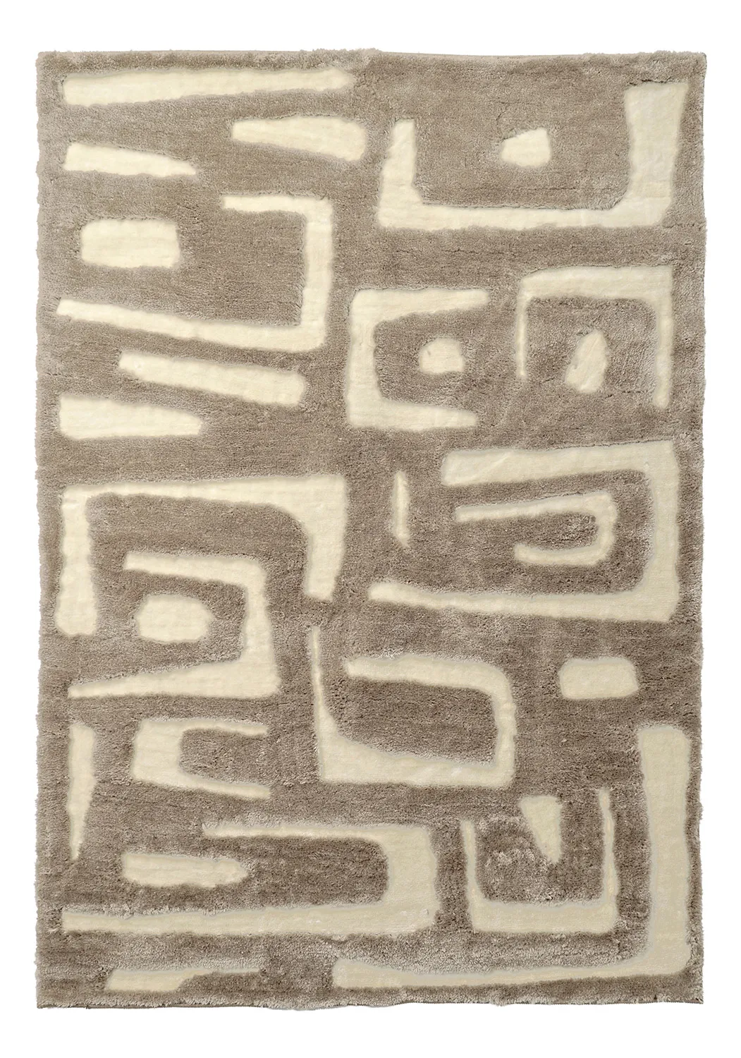 Ryatæpper - Palmyra (beige/hvid)