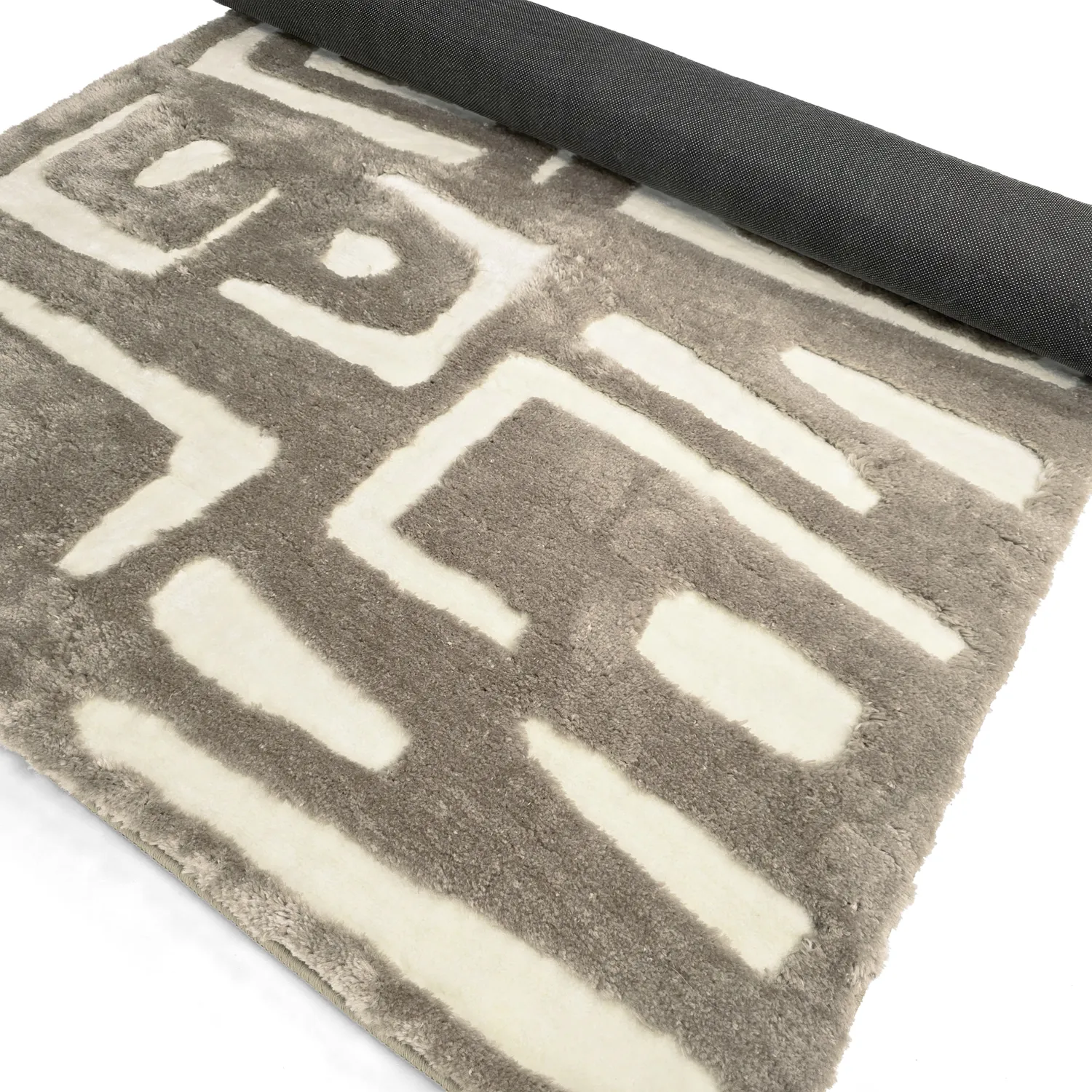 Ryatæpper - Palmyra (beige/hvid)