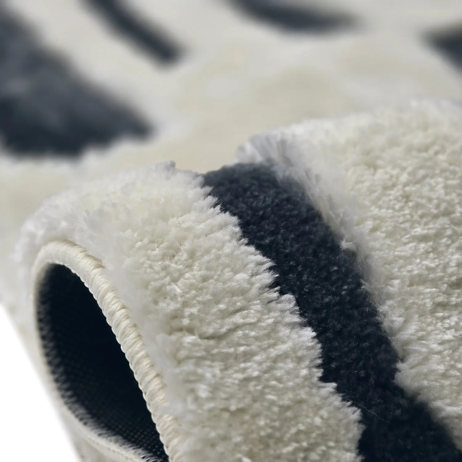 Ryatæpper - Palmyra (hvid/marineblå)