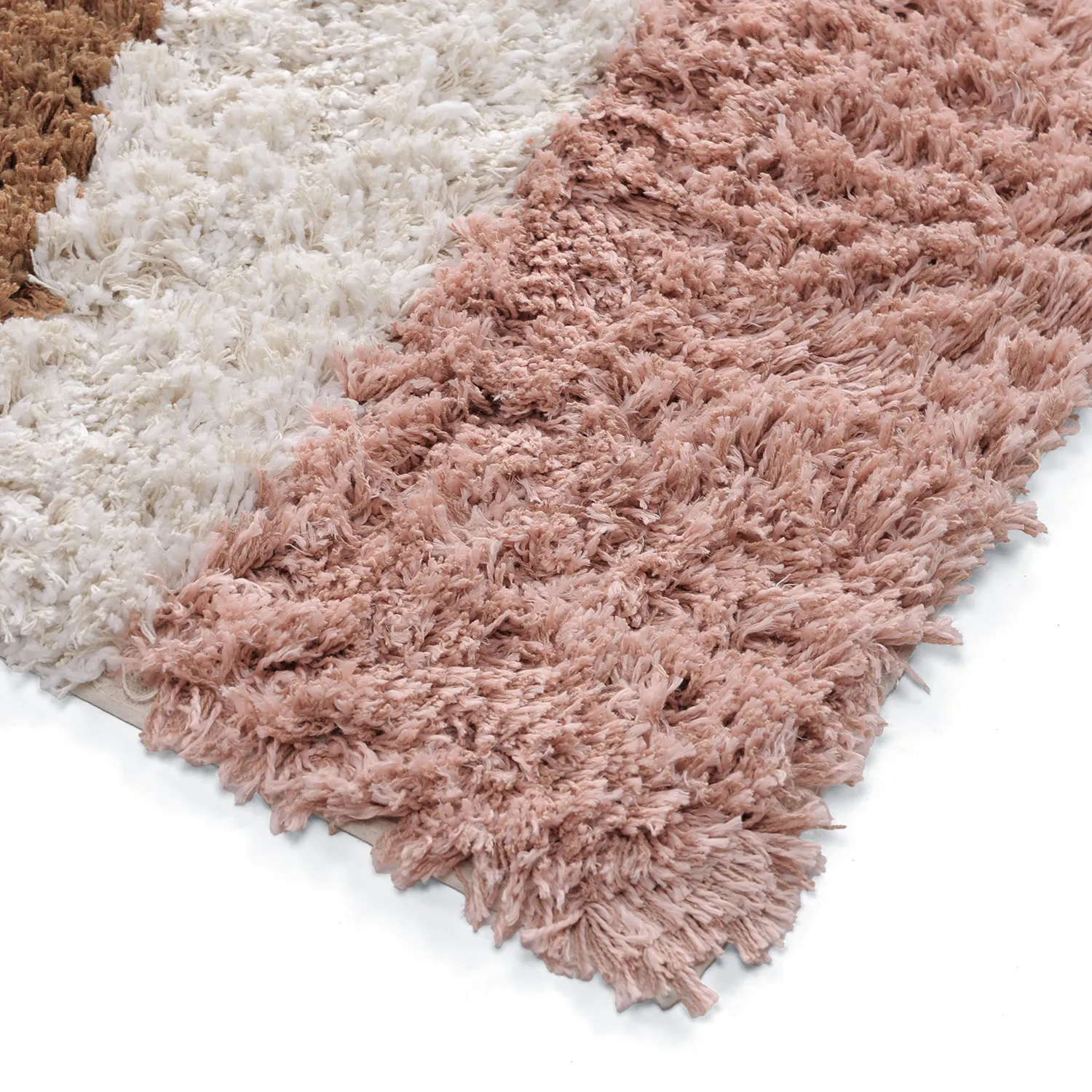 Ryatæpper - Perast Natural Cotton Shaggy (multi)