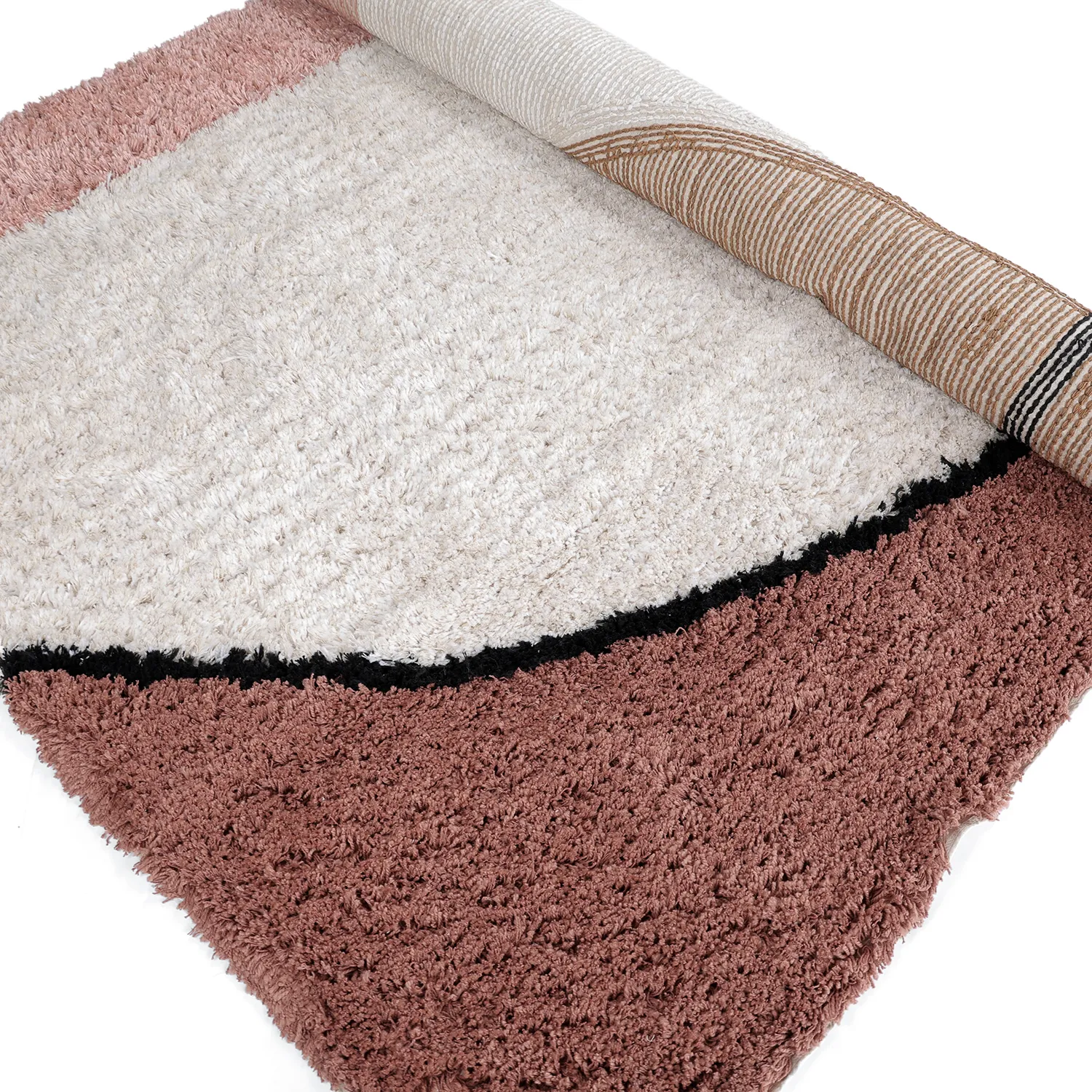 Ryatæpper - Perast Natural Cotton Shaggy (multi)