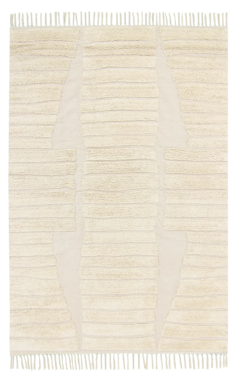 Ryatæpper - Rani Natural Cotton Shaggy (beige)