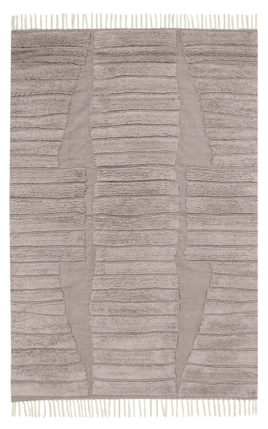 Ryatæpper - Rani Natural Cotton Shaggy (taupe)