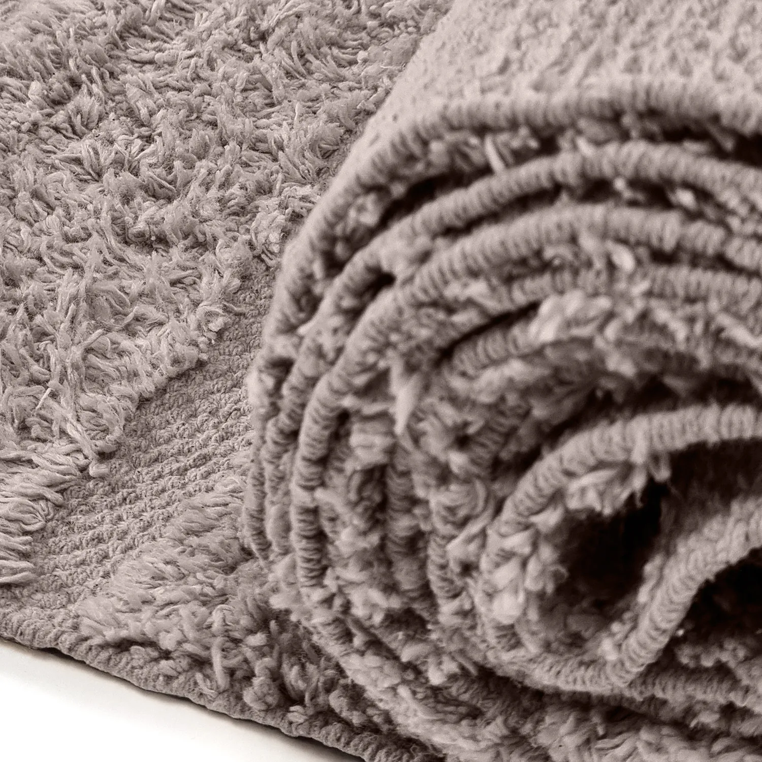 Ryatæpper - Rani Natural Cotton Shaggy (taupe)