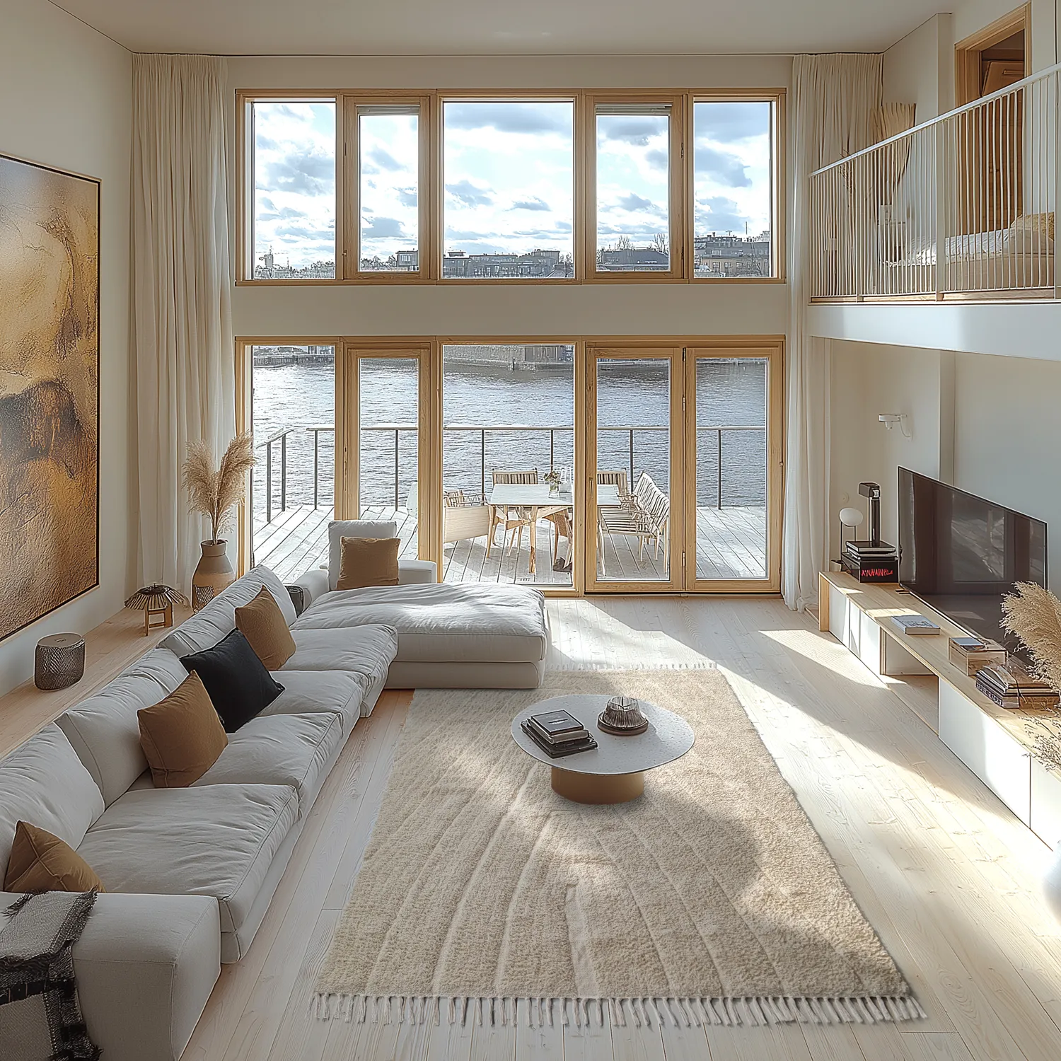 Ryatæpper - Sivia Natural Cotton Shaggy (beige)