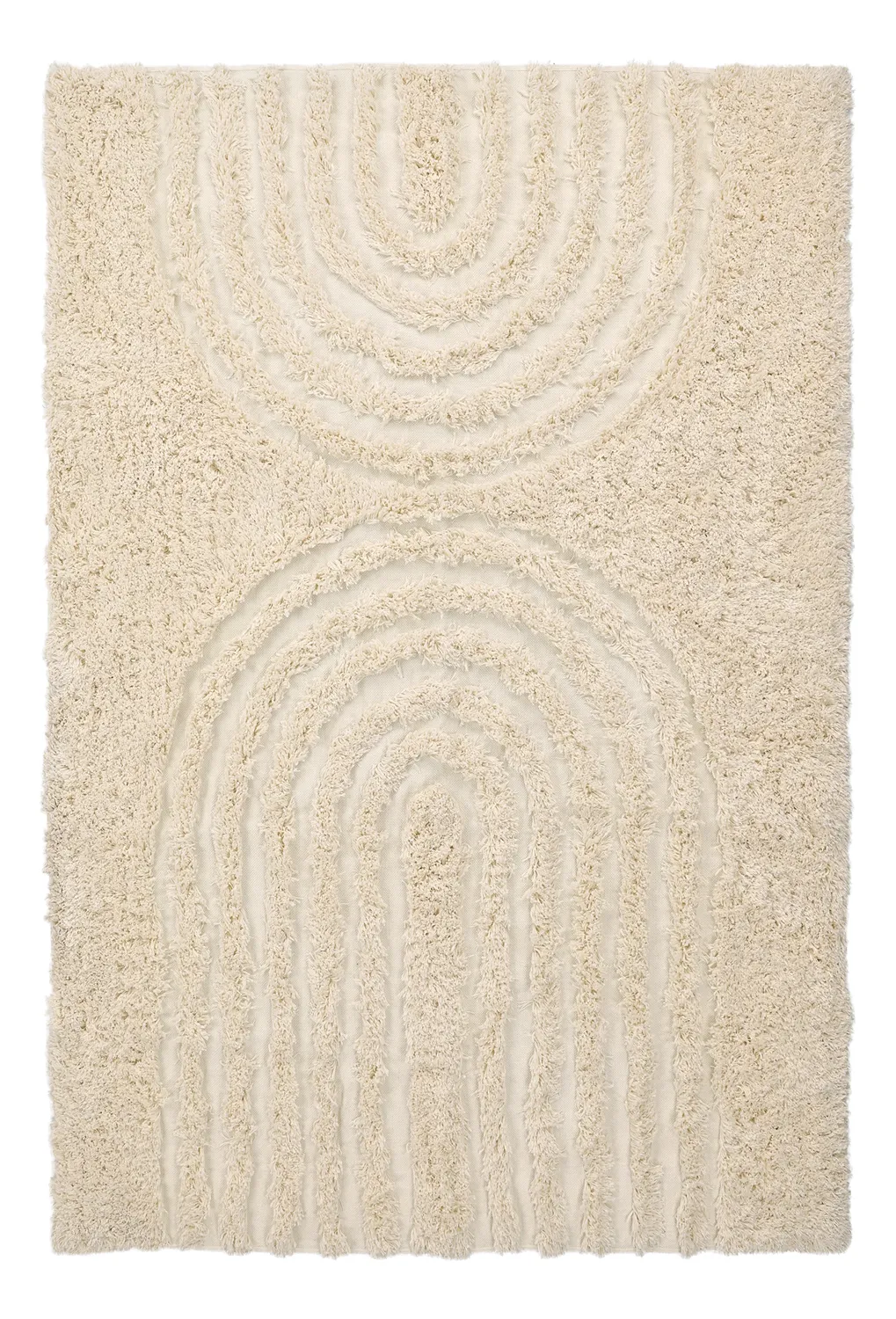 Ryatæpper - Sivota Natural Cotton Shaggy (off-white)