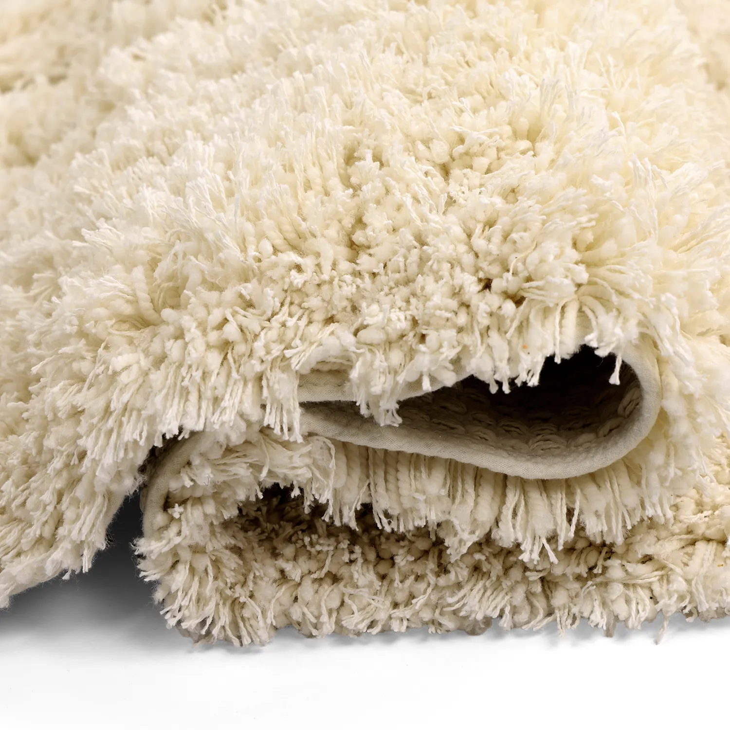 Ryatæpper - Sivota Natural Cotton Shaggy (off-white)