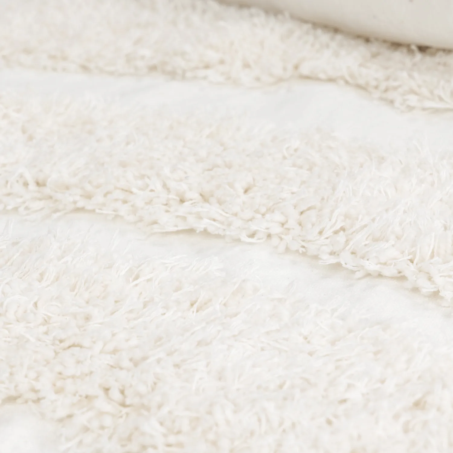 Ryatæpper - Sivota Natural Cotton Shaggy (off-white)