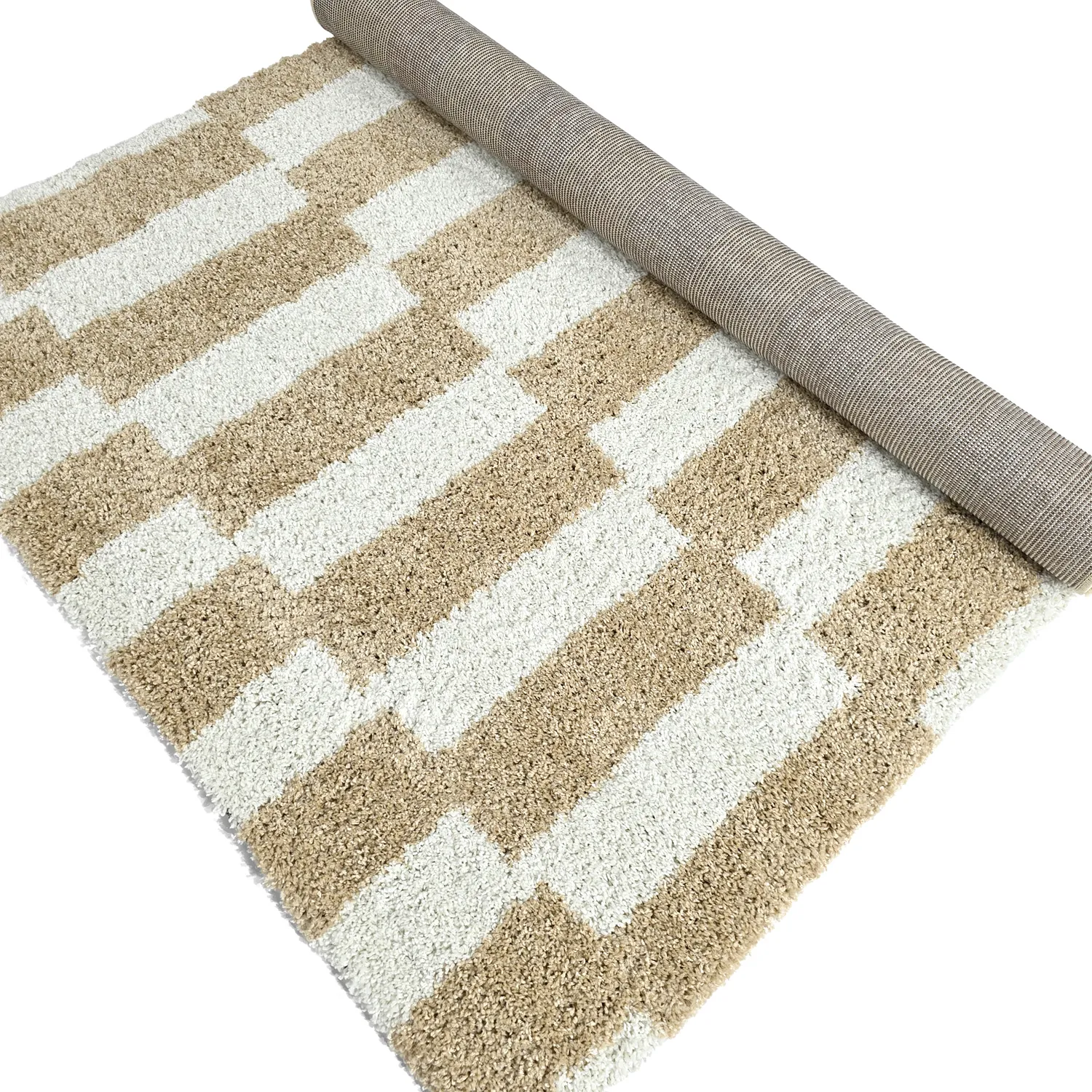 Ryatæpper - Tamri (beige/hvid)