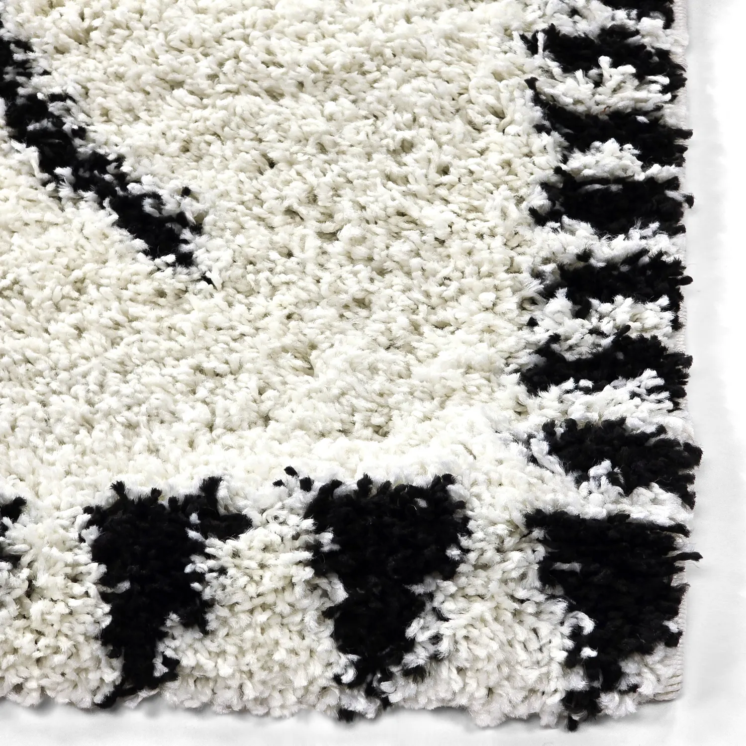 Ryatæpper - Tiznit (hvid/sort)