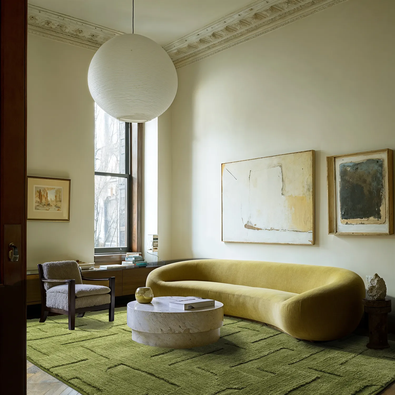 Ryatæpper - Tripoli (mosgrøn)