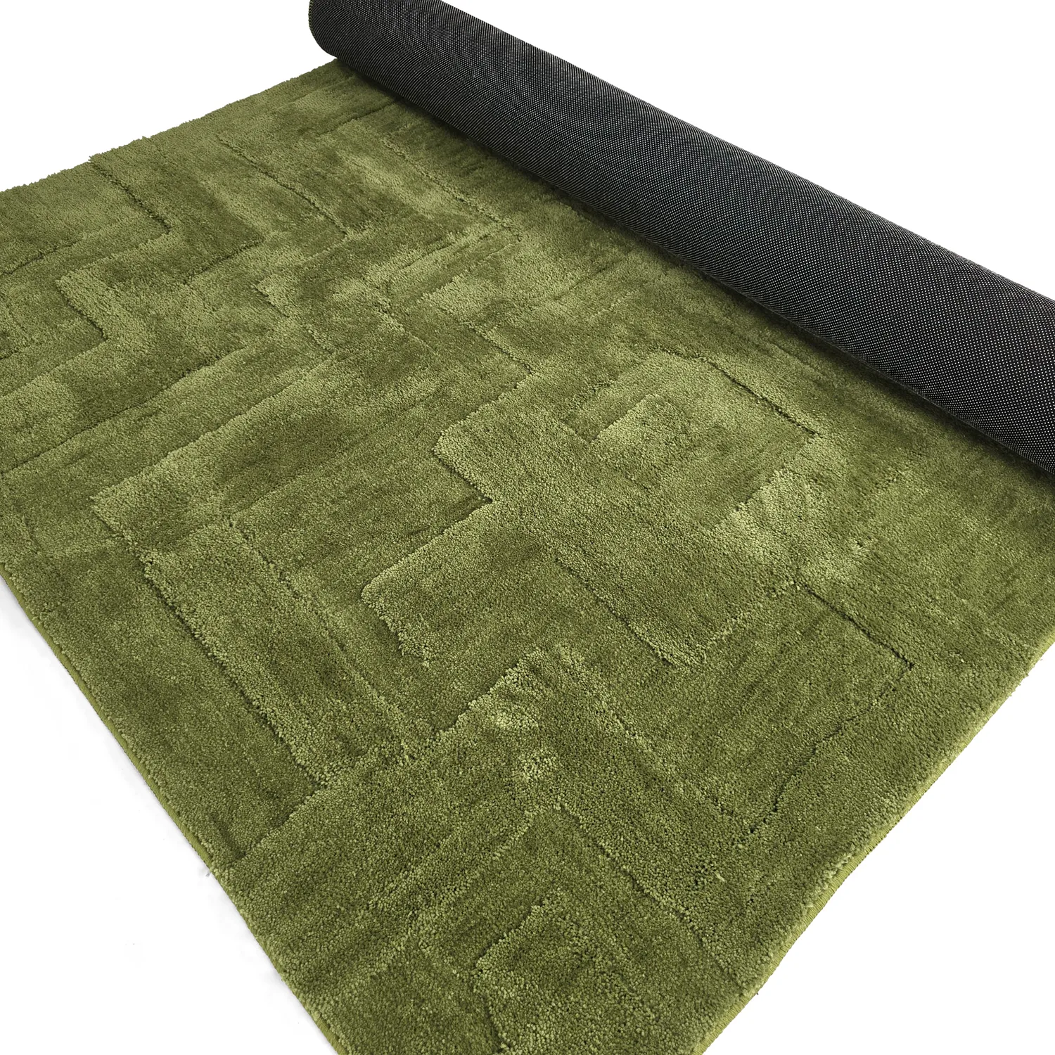 Ryatæpper - Tripoli (mosgrøn)