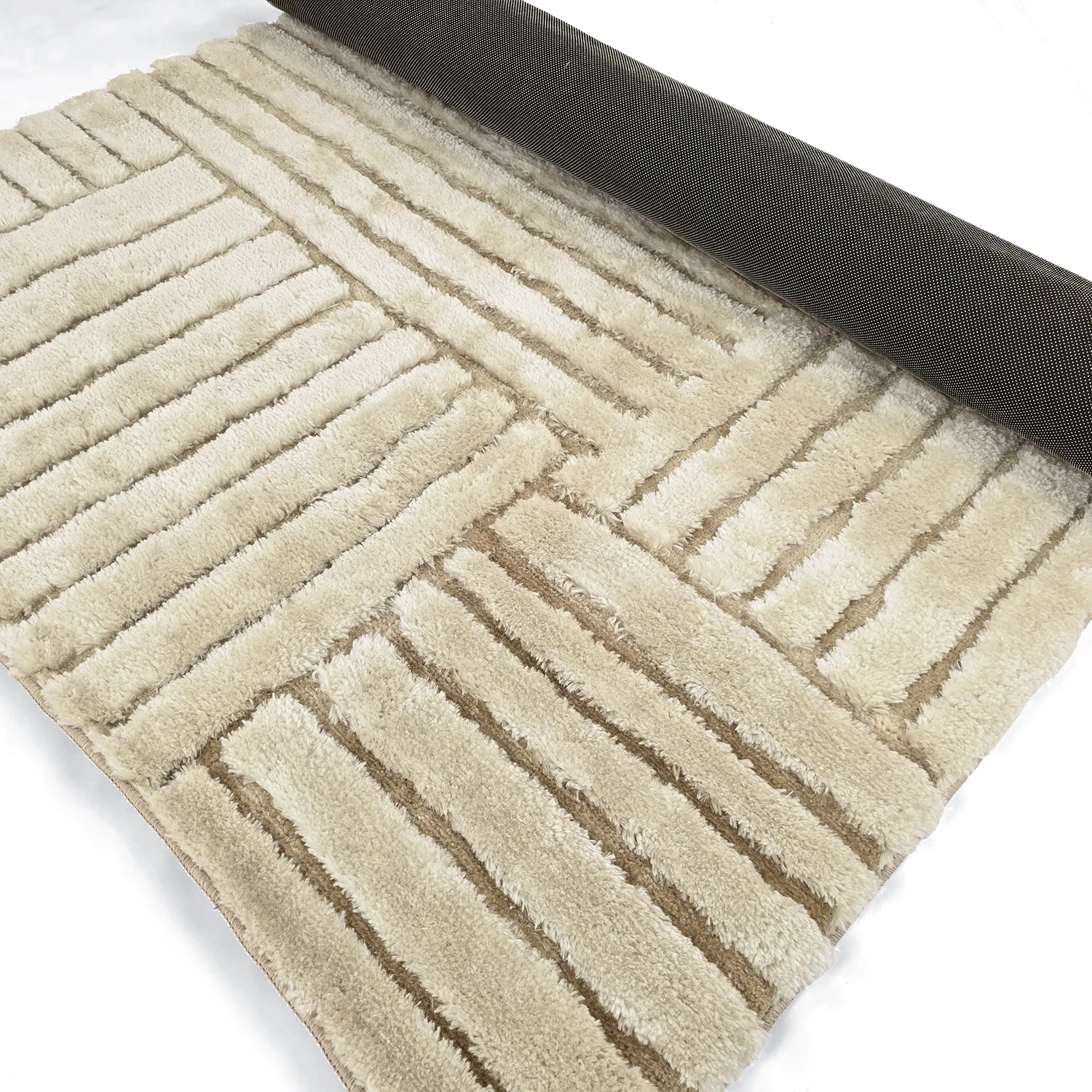 Ryatæpper - Tyros (beige/creme)