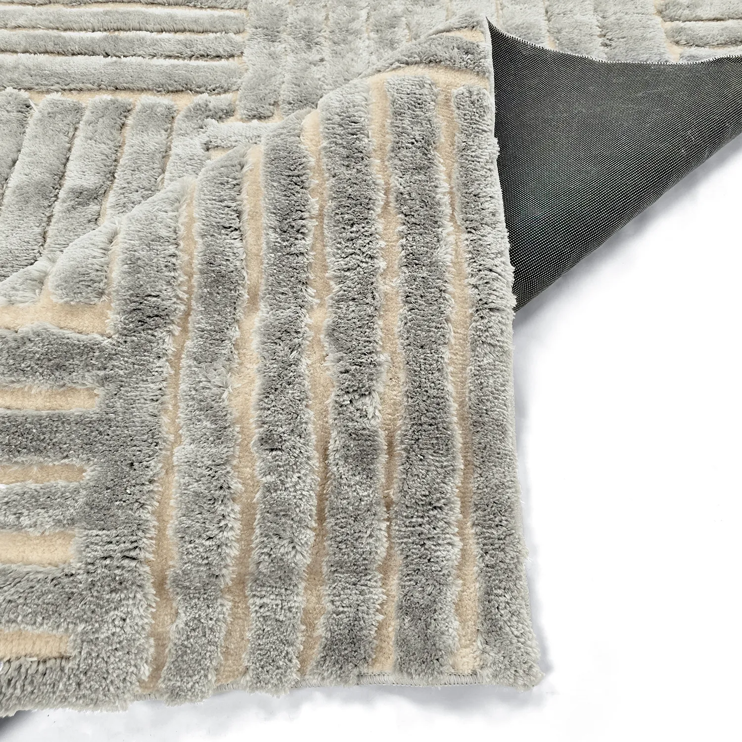 Ryatæpper - Tyros (creme/grå)