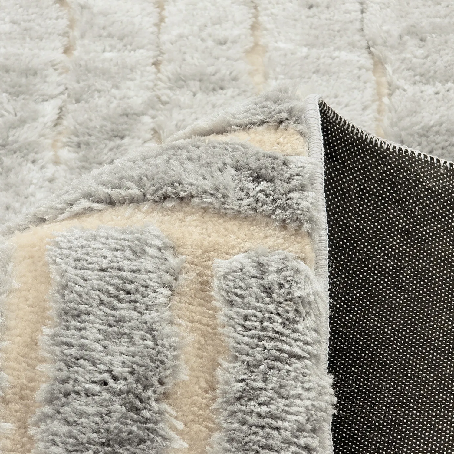 Ryatæpper - Tyros (creme/grå)