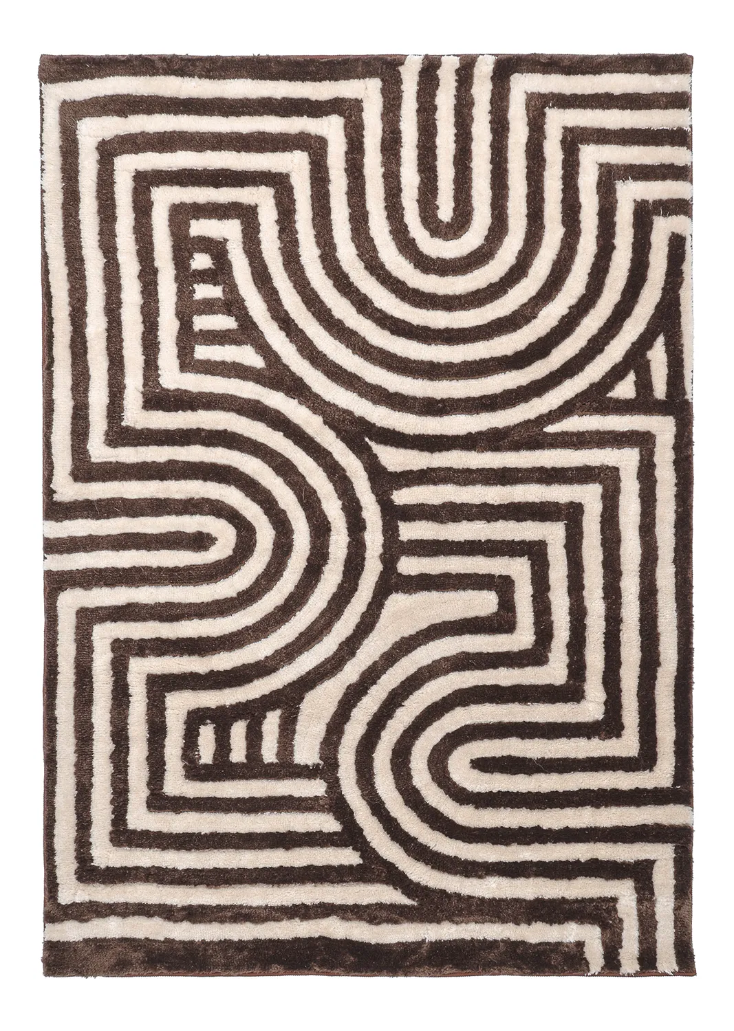 Ryatæpper - Volos (creme/brun)